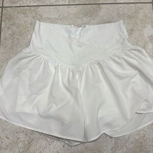 White Aerie Crossover Shorts